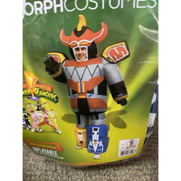 Megazord Inflatable Costume Adult Power Rangers Blow Up Robot Cosplay Halloween - Picture 8 of 9